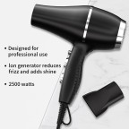 Low noise AC high power hair dryer