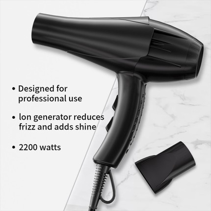 AC motor ion hair dryer