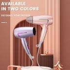 Portable foldable concentrator hair dryer