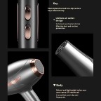 Constant temperature high speed electric hair dryer
