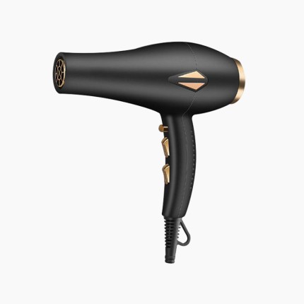 High-power foldable bladeless hair dryer