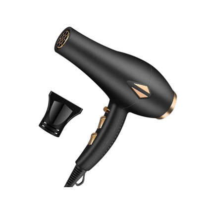 High-power foldable bladeless hair dryer