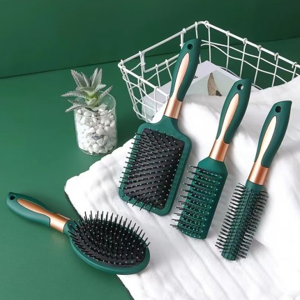 Green Soft Air Cushion Massage Comb