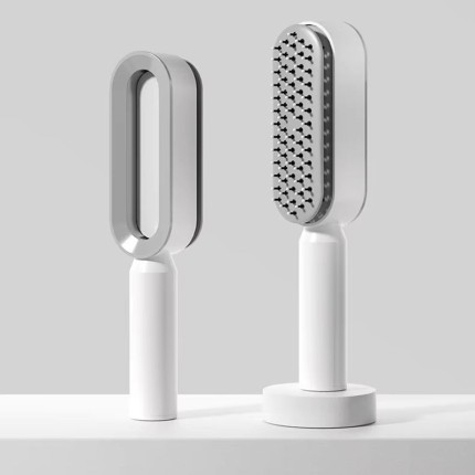 Automatic self-cleaning brush for easy cleaning