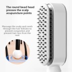 Automatic self-cleaning brush for easy cleaning