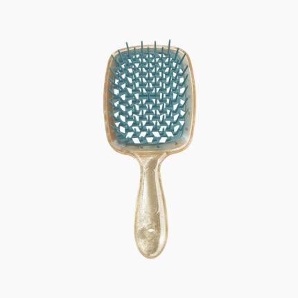 Transparent paddle massage scalp hollow hair comb