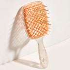 Transparent paddle massage scalp hollow hair comb