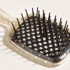 Transparent paddle massage scalp hollow hair comb