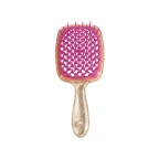 Transparent paddle massage scalp hollow hair comb