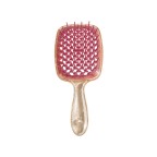 Transparent paddle massage scalp hollow hair comb