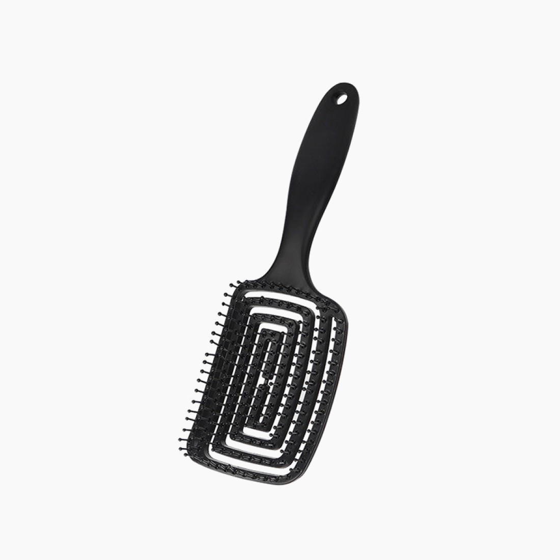 Large curved elastic massage comb