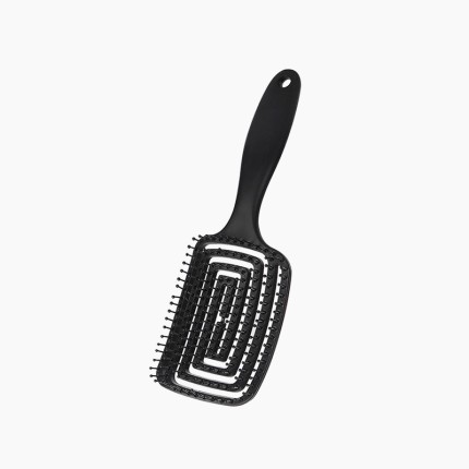 Large curved elastic massage comb