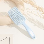 Large curved elastic massage comb
