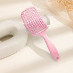 Large curved elastic massage comb