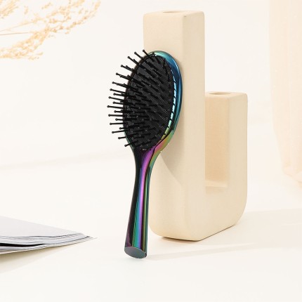 Color electroplating silk massage comb