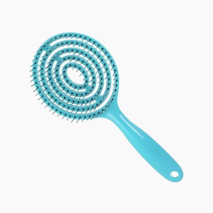 Hair styling wet and dry round-tooth detangling comb