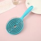 Hair styling wet and dry round-tooth detangling comb