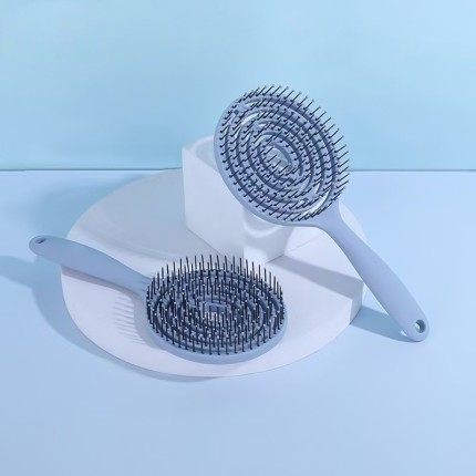 Fluffy styling hollow comb for wet and dry use