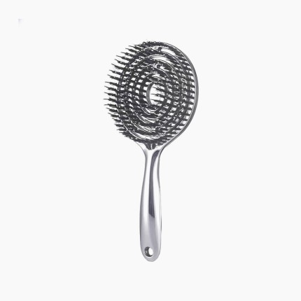 Large arc-shaped hollow hair comb