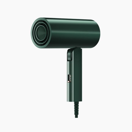 Folding storage negative ion electric hair dryer