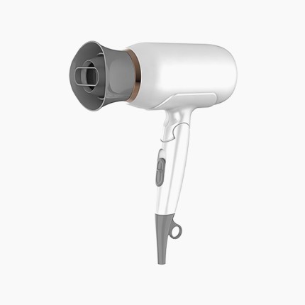 Professional portable hair dryer with foldable handle