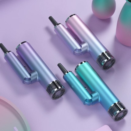 Foldable hot and cold air switch hair dryer