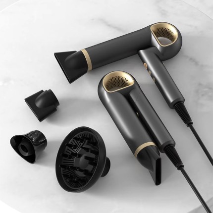Jihu hot and cold ion portable hair dryer