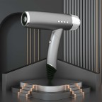 Portable high-speed brushless negative ion folding hair dryer