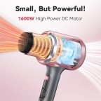 DC motor hot air hair dryer