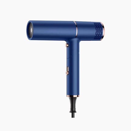 Folding negative ion hair dryer