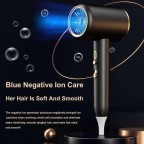High-power blue light negative ion ultra-quiet hair dryer