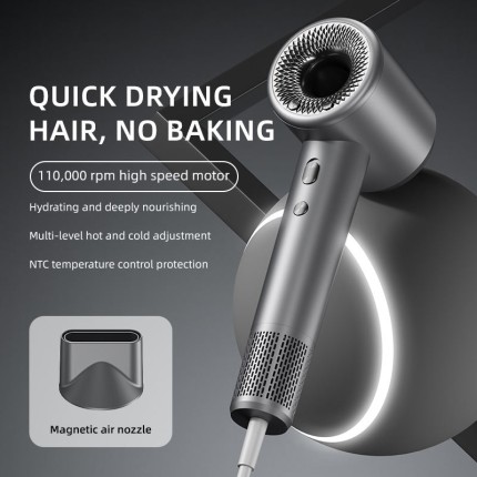 Quick-drying professional household high-speed hair dryer