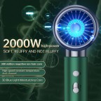 Temperature controlled negative ion hair dryer