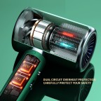 Temperature controlled negative ion hair dryer