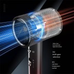 Professional travel foldable hair dryer