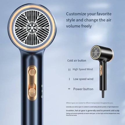 Lightweight and durable portable hair dryer