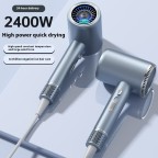 Quiet and damage-free hair dryer
