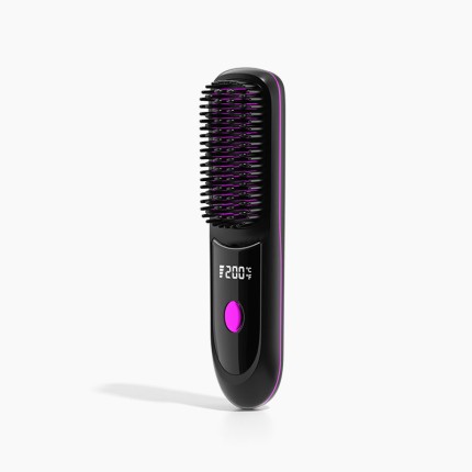 Portable negative ion electric straight hair comb