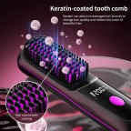 Portable negative ion electric straight hair comb
