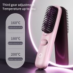 Mini portable ionic electric straight hair comb