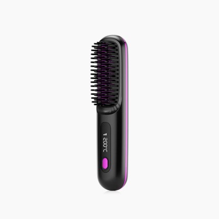 Mini portable electric straight hair comb