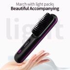 Mini portable electric straight hair comb