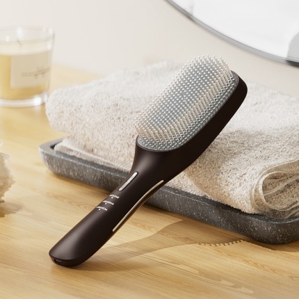 Ion anti-hair loss electric scalp straightening comb