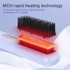 Portable LCD atomizing oil negative ion straightening comb
