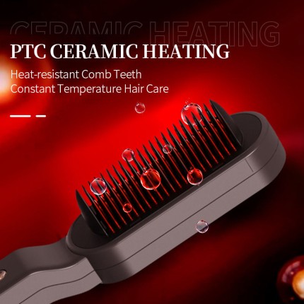 High-end LED negative ion home hair straightening comb