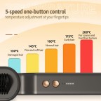 High-end LED negative ion home hair straightening comb