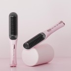 Multifunctional LED negative ion electric straight hair comb