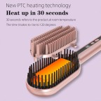 High-efficiency negative ion wide-plate straightening comb