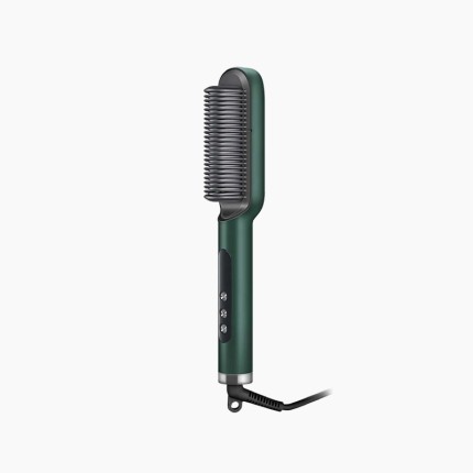 Liquid crystal ceramic straight hair comb