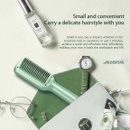 Portable temperature-controlled hot air straightening comb
